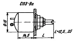 СП3-9А 0.5Вт 470кОм фото 3 СП3-9А 0.5Вт 470кОм фото 3
